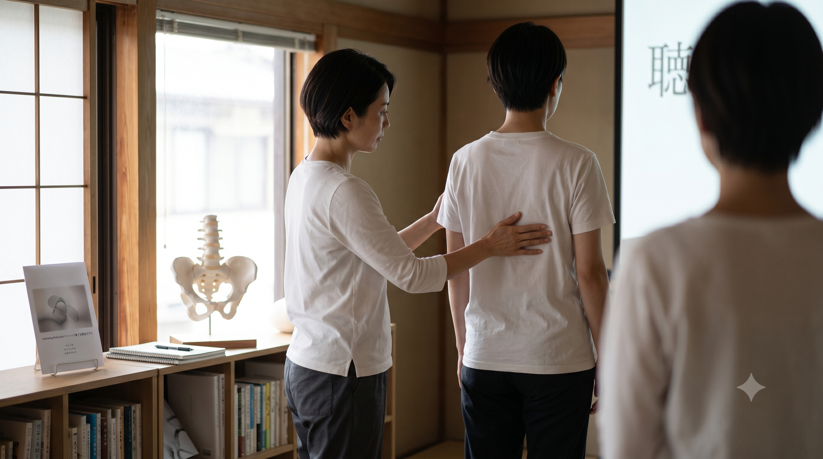 【特別講座】形に秘められたストーリーを導き出す。ロルファー黒田さんの実践解剖学と「見立て」の深層クラス開催