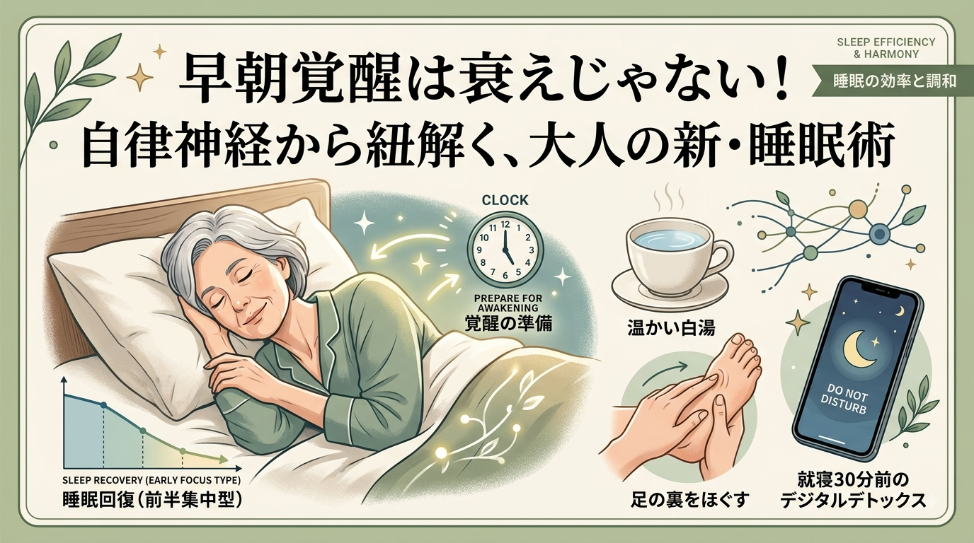 早朝覚醒は衰えじゃない！?　自律神経から紐解く大人の新・睡眠術