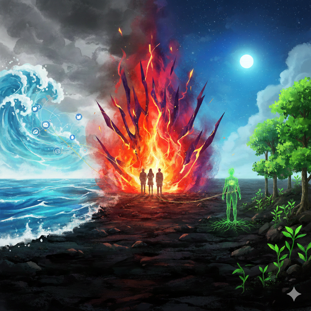 ​水の氾濫から火の分断へ。今、あなたに必要なこと